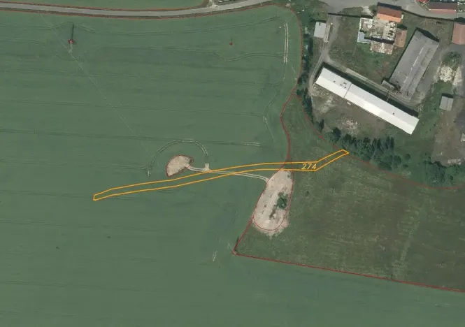 Prodej pole, Milhostov, 1500 m2