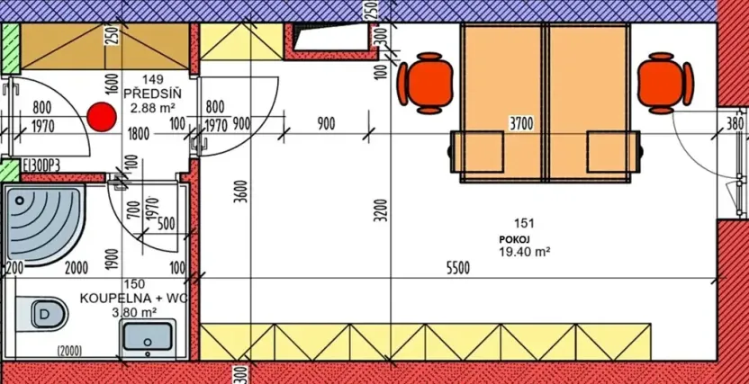 Pronájem bytu 1+kk, Úsov, Školní, 27 m2