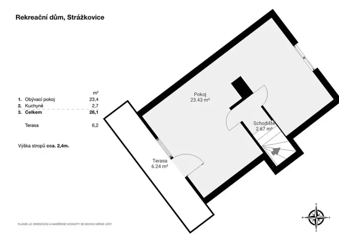 Prodej chaty, Strážkovice, 73 m2