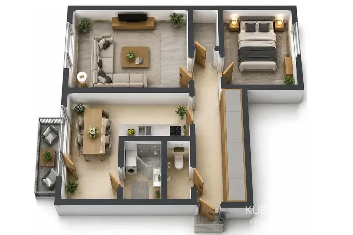 Prodej bytu 2+1, Tábor, Jesenského, 64 m2