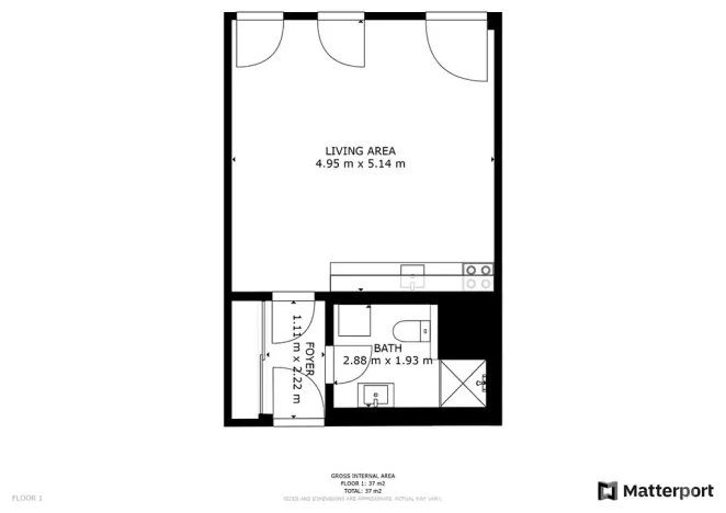Pronájem bytu 1+kk, Praha - Žižkov, Olšanská, 36 m2
