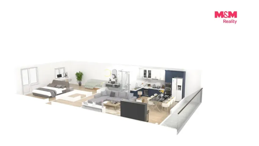 Pronájem bytu 3+kk, Praha - Prosek, Jablonecká, 66 m2