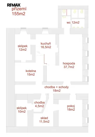 Prodej ubytování, Rohozná, 372 m2
