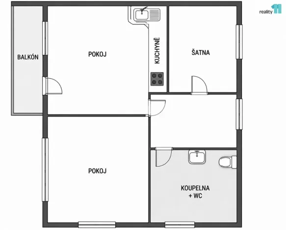 Pronájem bytu 2+kk, Praha - Záběhlice, Mikanova, 52 m2