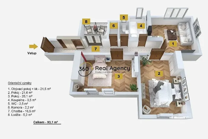 Prodej bytu 3+kk, Praha - Smíchov, Štefánikova, 93 m2