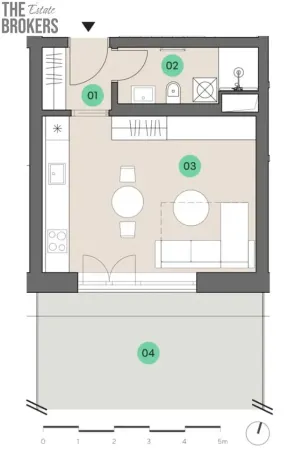Prodej bytu 1+kk, Praha - Lochkov, U sladovny, 31 m2