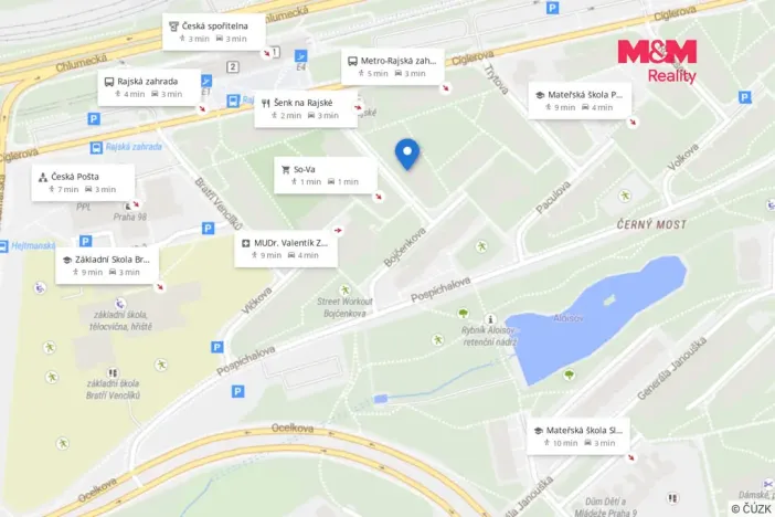 Prodej bytu 3+kk, Praha - Černý Most, Bouřilova, 72 m2