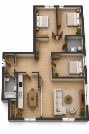 Prodej bytu 4+1, Meziměstí, Školní, 112 m2