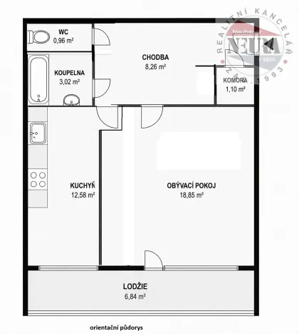 Prodej bytu 1+1, Praha - Kamýk, Pavlíkova, 47 m2