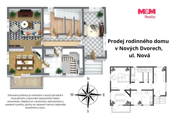 Prodej rodinného domu, Nové Dvory, Nová, 169 m2