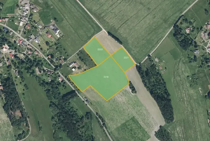 Prodej louky, Jílové u Držkova, 7808 m2