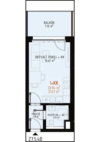Prodej bytu 1+kk, Brno, Veveří, 30 m2