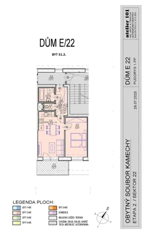 Prodej bytu 2+kk, Brno, Žabí, 44 m2