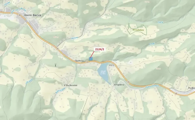 Dražba lesa, Horní Bečva, 6662 m2