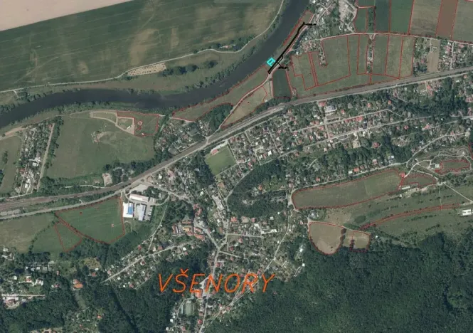 Prodej pozemku, Všenory, 672 m2