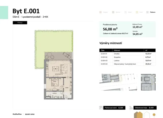 Prodej bytu 2+kk, Černá v Pošumaví, 56 m2
