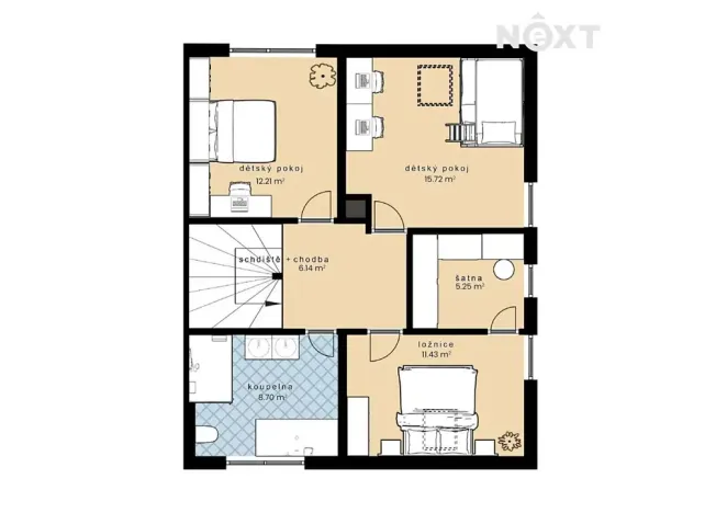 Prodej rodinného domu, Staré Hodějovice, Krátká, 124 m2