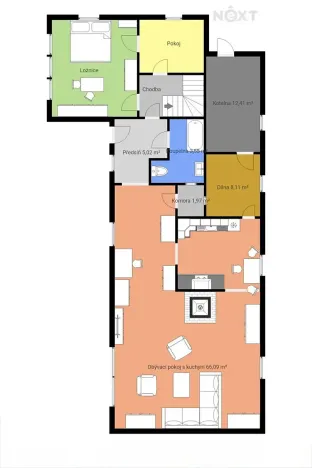 Prodej rodinného domu, Kamenný Újezd, Jižní, 155 m2
