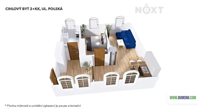 Prodej bytu 2+kk, Šumperk, Polská, 60 m2