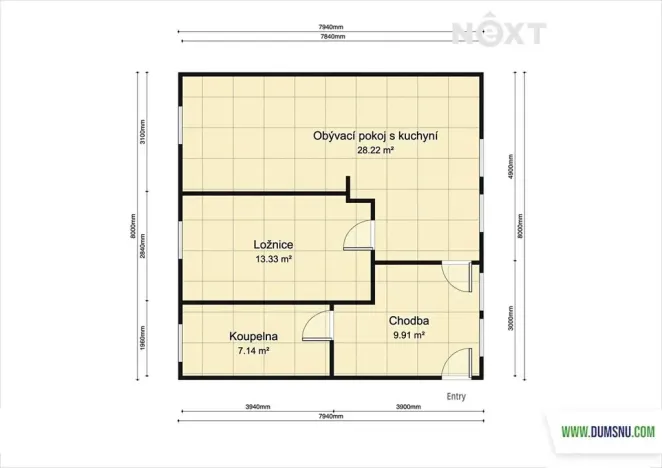 Prodej bytu 2+kk, Šumperk, Polská, 60 m2