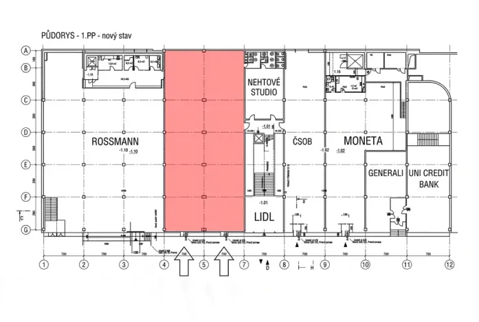 Pronájem obchodního prostoru, Praha - Krč, Olbrachtova, 450 m2