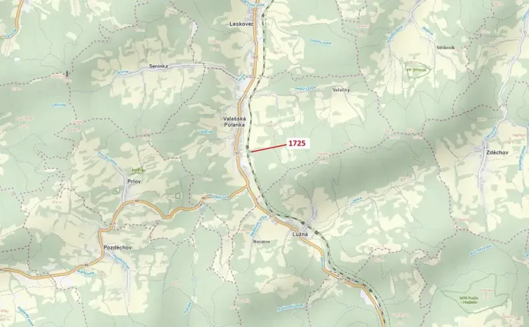 Dražba lesa, Valašská Polanka, 2248 m2