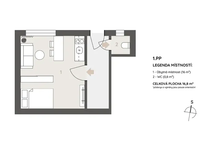 Prodej bytu 3+kk, Praha - Hloubětín, V chaloupkách, 58 m2