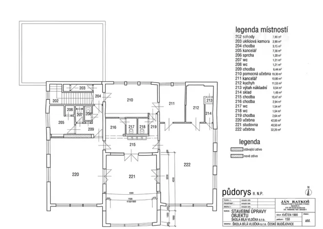 Pronájem ordinace, České Budějovice, Zachariášova, 1000 m2