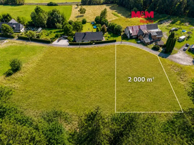 Prodej pozemku pro bydlení, Mostek, 2000 m2