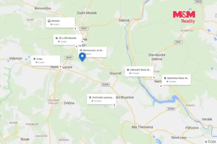 Prodej pozemku pro bydlení, Mostek, 2000 m2