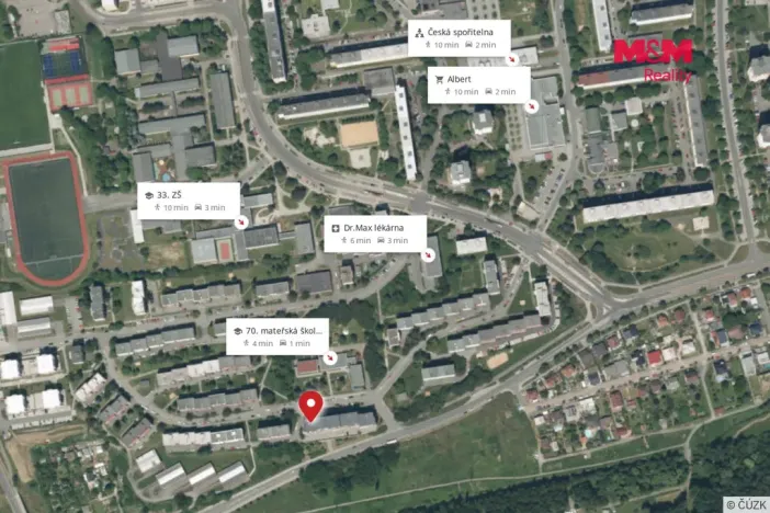 Pronájem bytu 1+kk, Plzeň - Skvrňany, Waltrova, 50 m2