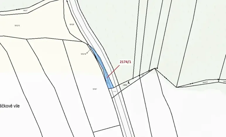 Dražba pozemku, Římov, 194 m2