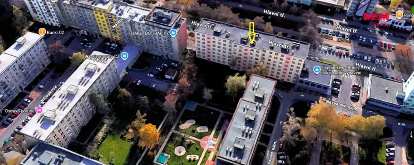 Pronájem bytu 2+1, Ostrava - Poruba, Hlavní třída, 64 m2