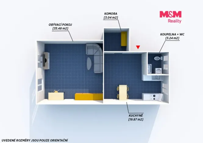 Pronájem bytu 2+kk, Plzeň, Koterovská, 60 m2