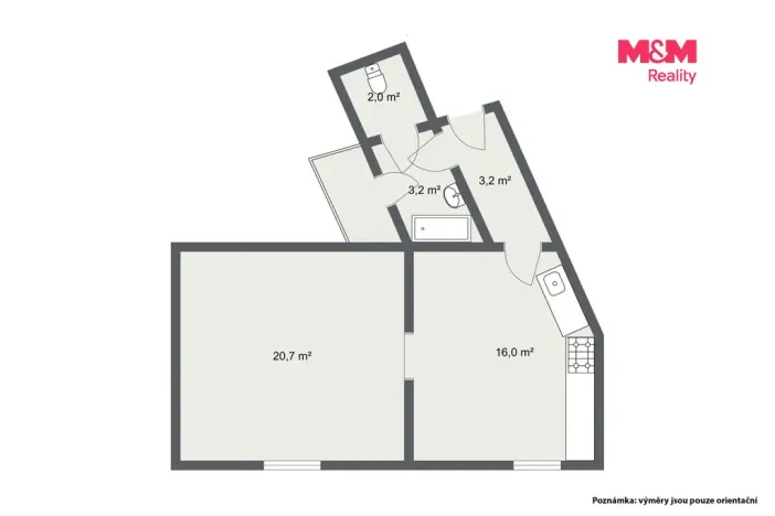 Prodej bytu 2+kk, Karlovy Vary - Drahovice, Mattoniho nábřeží, 45 m2