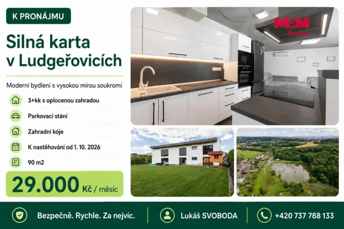 Pronájem bytu 3+kk, Ludgeřovice, Finské domky, 90 m2
