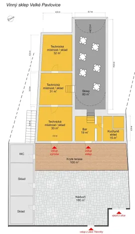 Prodej výrobních prostor, Velké Pavlovice, Trávníky, 400 m2