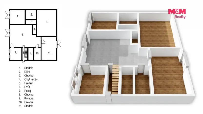 Prodej zemědělské usedlosti, Luková - Květná, 83 m2