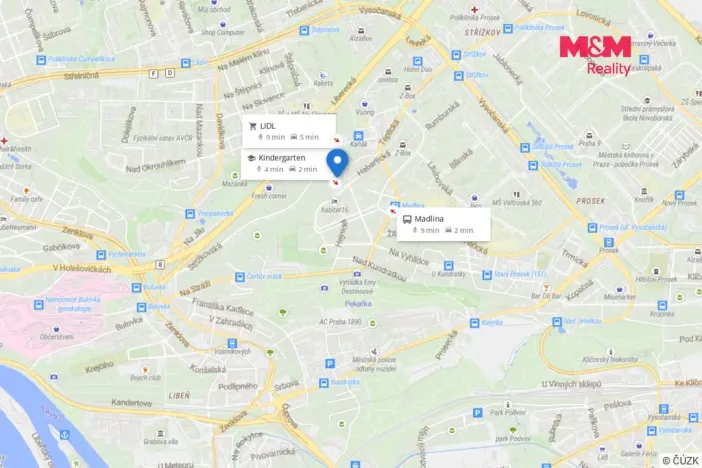 Pronájem bytu 3+kk, Praha - Střížkov, Jitravská, 83 m2