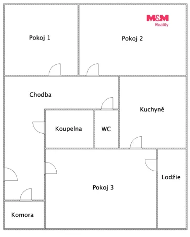 Prodej bytu 3+1, Ždánice, Kostelní, 62 m2