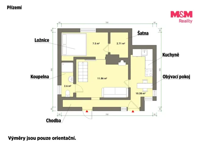 Prodej chaty, Cheb - Podhrad, 35 m2