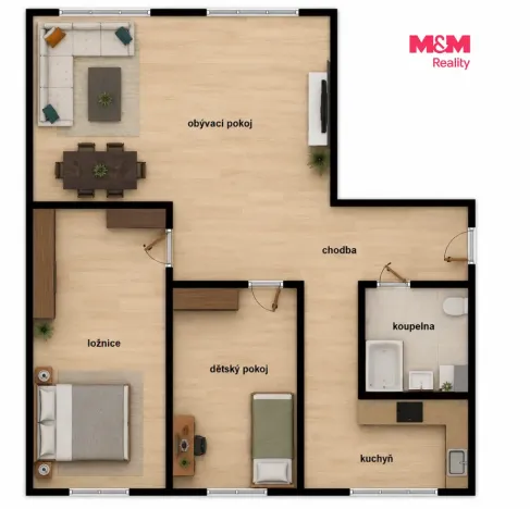Pronájem bytu 3+1, Poděbrady - Poděbrady II, nám. T.G.Masaryka, 76 m2