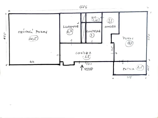 Prodej bytu 2+1, Brno - Pisárky, Preslova, 56 m2