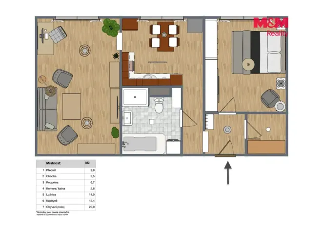 Prodej bytu 2+1, Klášterec nad Ohří, Dlouhá, 59 m2
