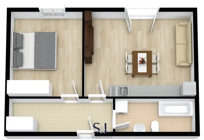 Pronájem bytu 2+kk, Liberec, Podzimní, 50 m2