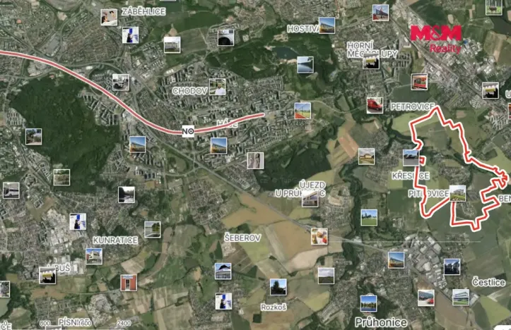 Prodej pole, Praha - Pitkovice, 12269 m2