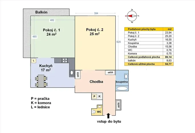 Pronájem bytu 2+1, Praha - Holešovice, U měšťanského pivovaru, 86 m2