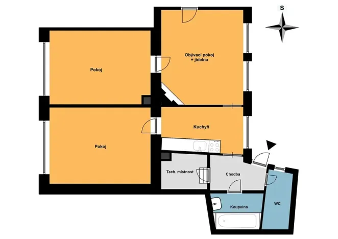 Pronájem bytu 3+1, Brno, Zeiberlichova, 90 m2