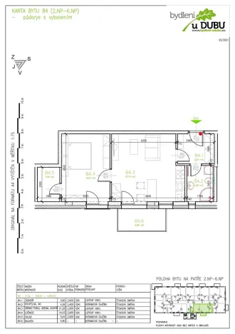 Pronájem bytu 2+kk, Jihlava, Vrchlického, 55 m2