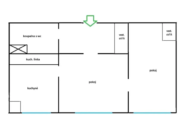 Prodej bytu 2+1, Ostrava, Horymírova, 43 m2